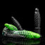 Black "Abyss" spiked dildo by Oieffur, made of platinum silicone, featuring a sculpted, fantasy-inspired design for adult pleasure.