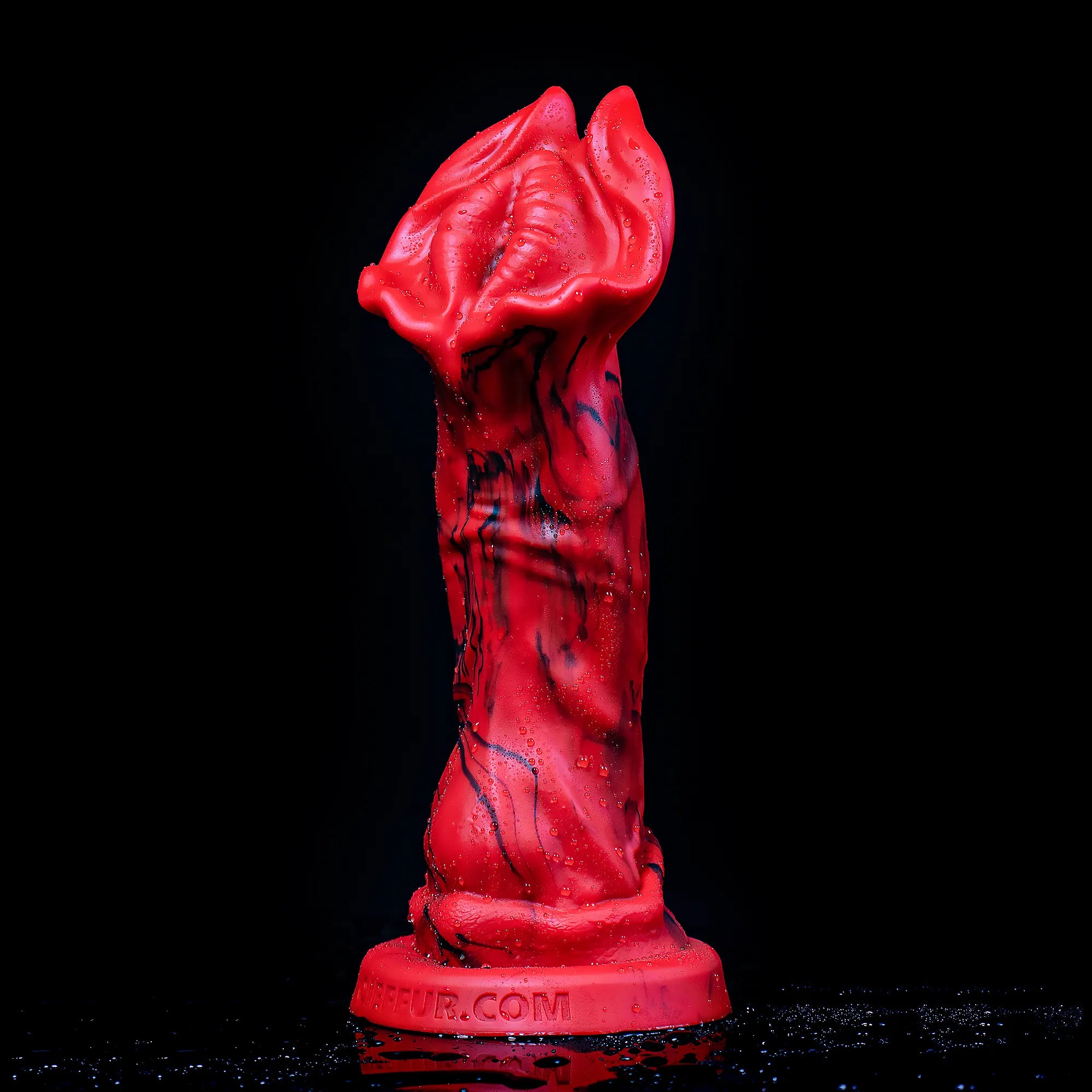 Red Rock Turtle Red Dragon dildo by Oieffur, a high-quality silicone fantasy dildo with detailed turtle and dragon features. 메인 이미지