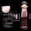 Pink silicone horse sheath penis extender from Oieffur, adds girth and length, designed as a penis sheath for enhancement.